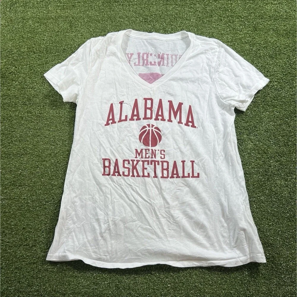 Fanatics Alabama Men’s Basketball Shirt M Women Fan Apparel NWOT White